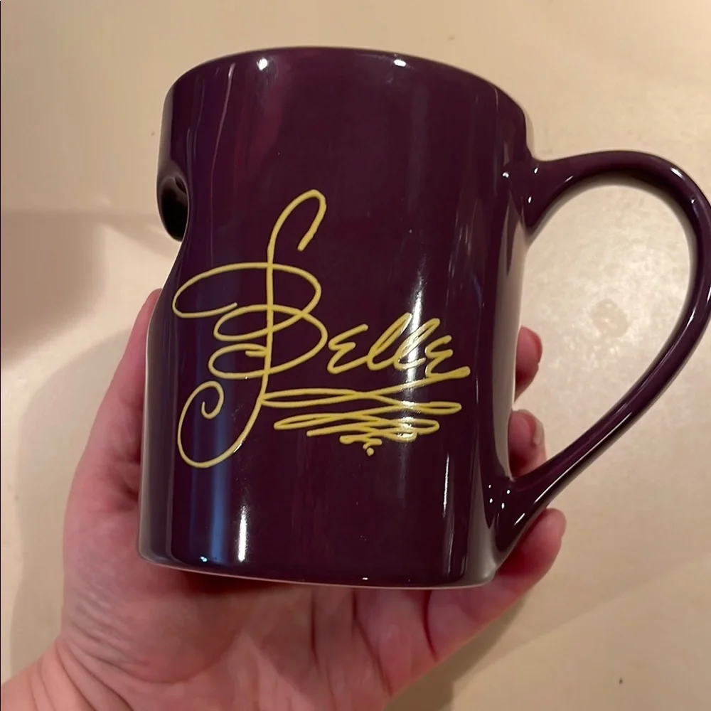 DISNEY UEC Beauty and the Beast Purple Mugs Set Belle Heart Purple Gold - Picture 4 of 9